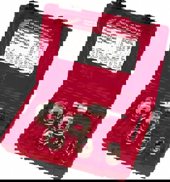 Hole Saw Kit: 7 Pc, 7/8 to 2